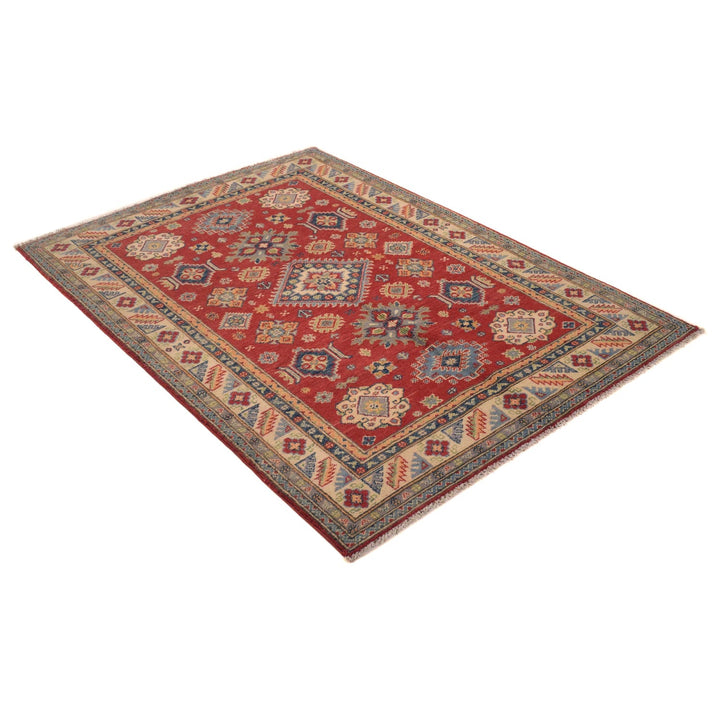 Handmade Kazak Area Rug 4' 0" x 5' 10" - No. AL97714