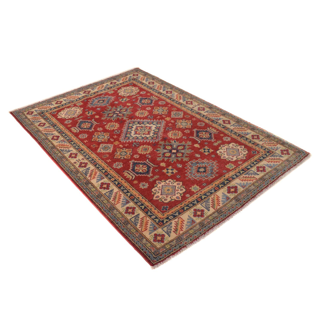 Handmade Kazak Area Rug 4' 0" x 5' 10" - No. AL97714