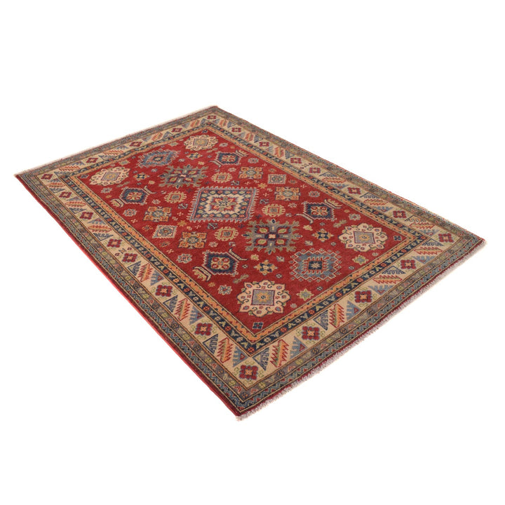 Handmade Kazak Area Rug 4' 0" x 5' 10" - No. AL97714