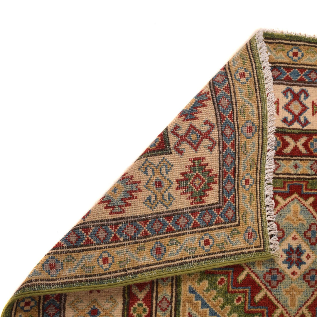 Green Color Kazak Rug 3' 5" x 5' 2" - No. AL26355