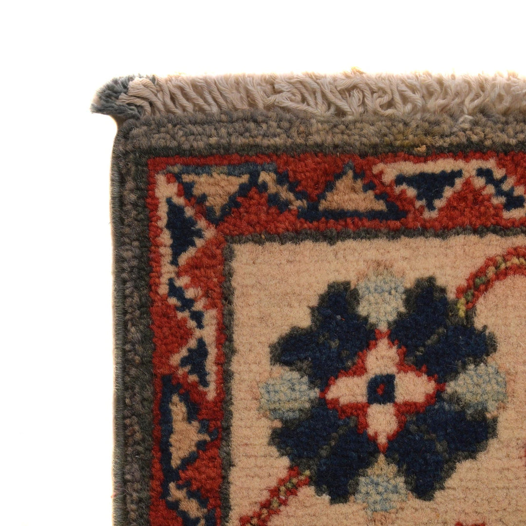 Hand Knotted Kazak Oriental Rug 3' 4" x 4' 11" - No. AL98160