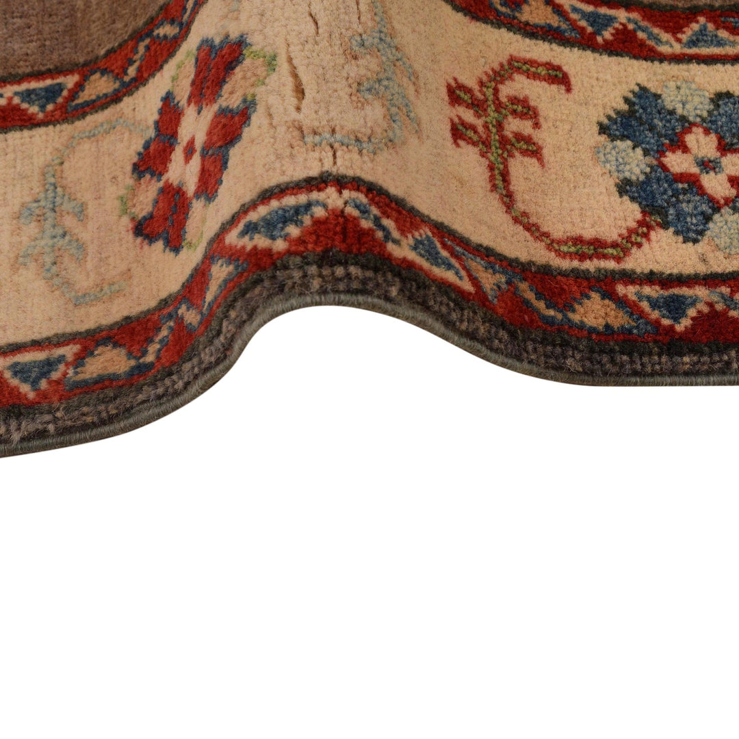 Hand Knotted Kazak Oriental Rug 3' 4" x 4' 11" - No. AL98160