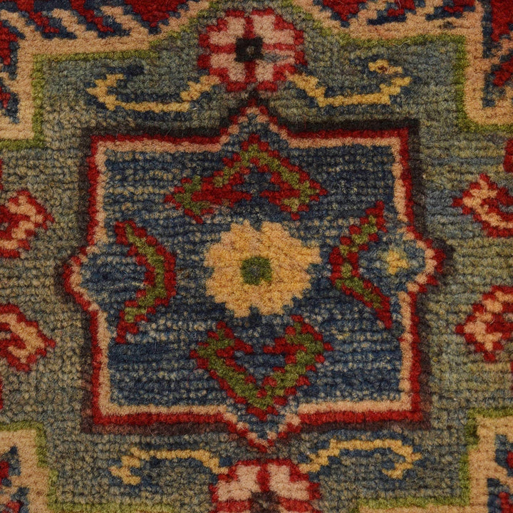 Handmade Kazak Area Rug 3' 3" x 4' 7" - No. AL37615