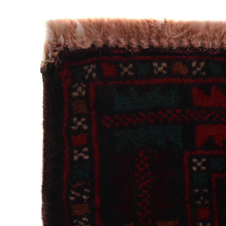 Afghan Baluchi Rug 3' 1" x 4' 8" Hand-Knotted | No. AL50508