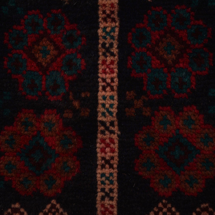 Afghan Baluchi Rug 3' 1" x 4' 8" Hand-Knotted | No. AL50508