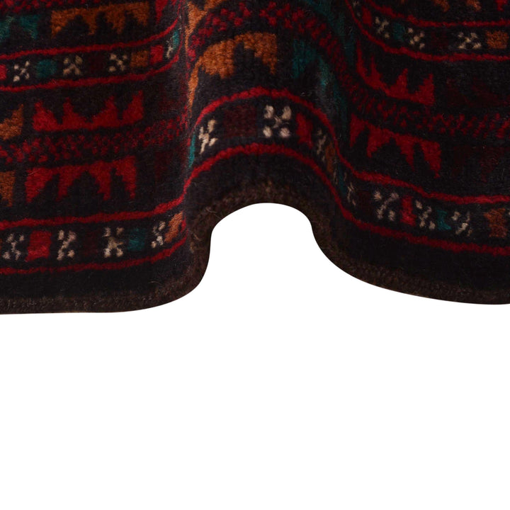 Afghan Baluchi Rug 3' 1" x 4' 8" Hand-Knotted | No. AL50508