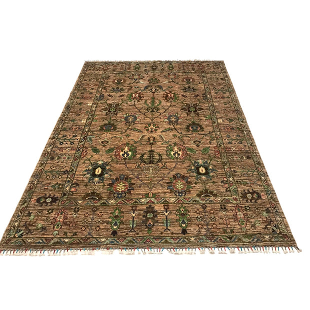 Hand knotted Sultani Carpet 6' 7" x 9' 7" - No. AL15480