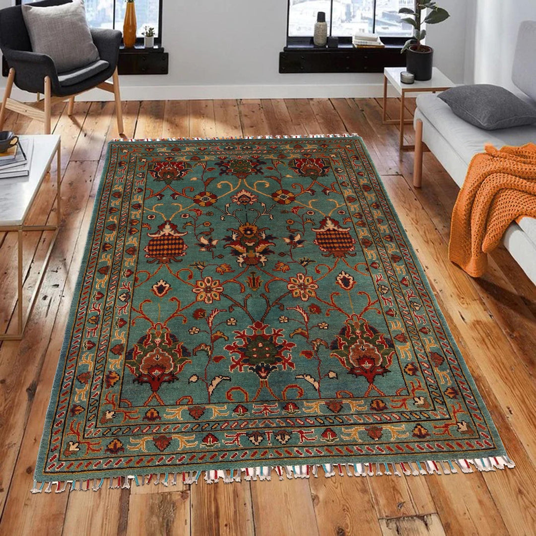 Hand Knotted Sultani Modern Rug 4' 1" x 5' 10" - No. AL28466