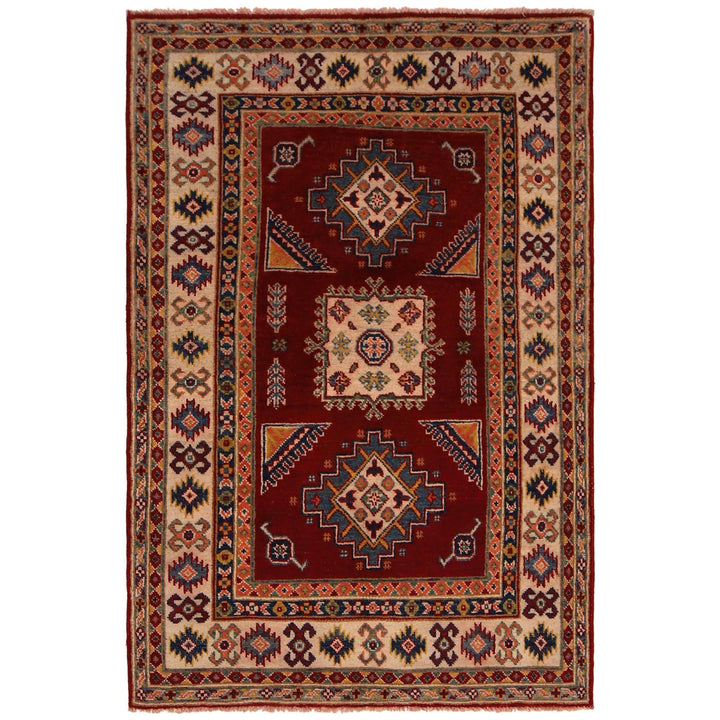 Handmade Kazak Area Rug 3' 4" x 5' 0" - No. AL51362