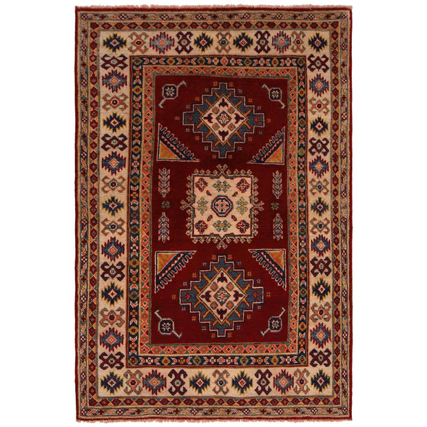 Handmade Kazak Area Rug 3' 4" x 5' 0" - No. AL51362