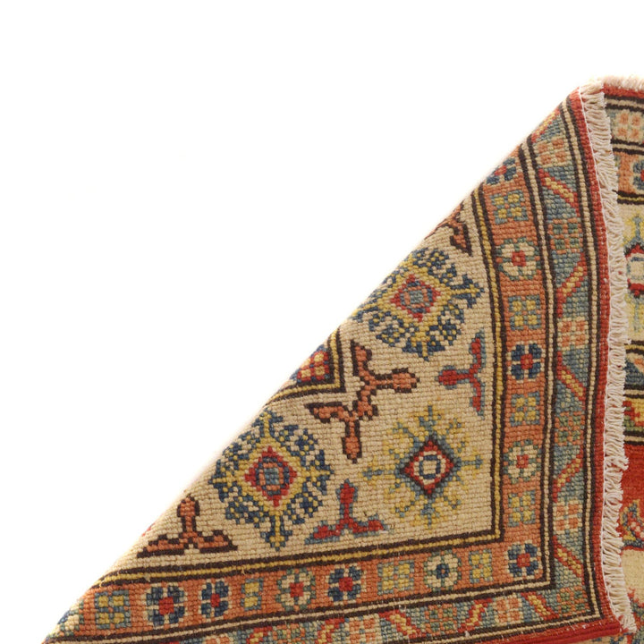 Hand Knotted Kazak Oriental Rug 3' 11" x 5' 10" - No. AL64871