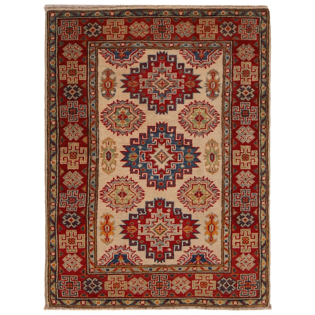 Hand Knotted Kazak Oriental Rug 2' 8" x 3' 10" - No. AL89294