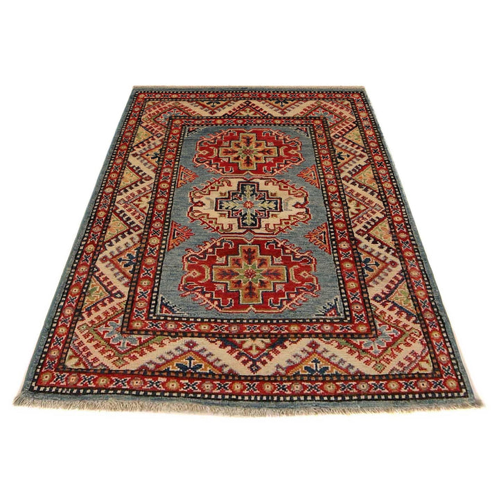 Handmade Kazak Area Rug 2' 10" x 3' 11" - No. AL85897