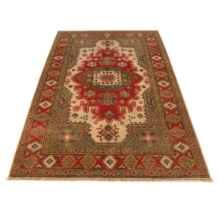 Multi Color Heriz Design Rug 3' 3" x 4' 10" - No. AL74210