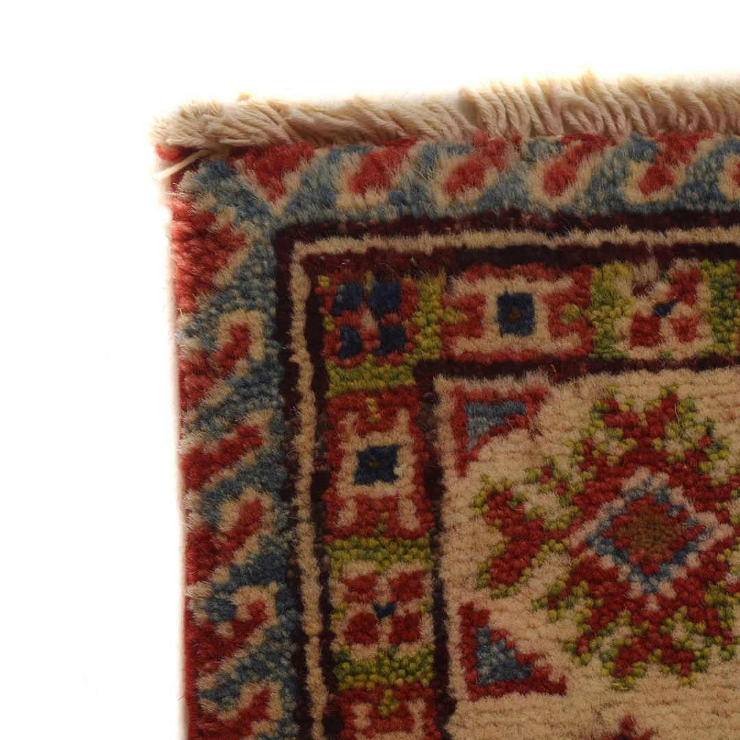 Red Color Kazak Rug 3' 3" x 4' 8" - No. AL28799