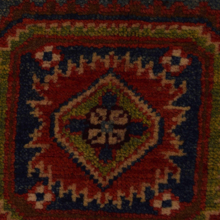 Red Color Kazak Rug 3' 3" x 4' 8" - No. AL28799