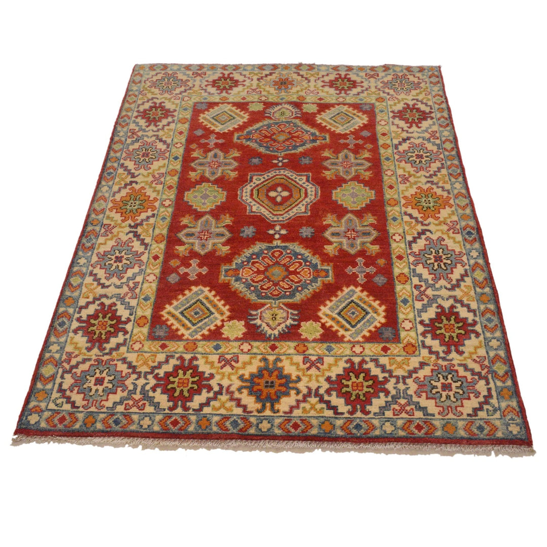 Hand knotted Kazak Carpet 3' 5" x 5' 0" - No. AL34529