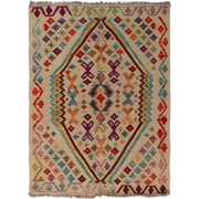 Handmade Vegetable Kilim 3' 6" x 5' 0" - No. AL86759