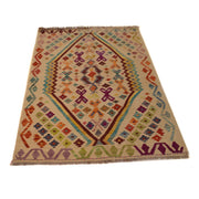 Handmade Vegetable Kilim 3' 6" x 5' 0" - No. AL86759