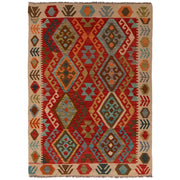 Handmade Vegetable Kilim 4' 2" x 5' 10" - No. AL10851