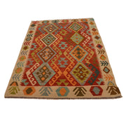 Handmade Vegetable Kilim 4' 2" x 5' 10" - No. AL10851
