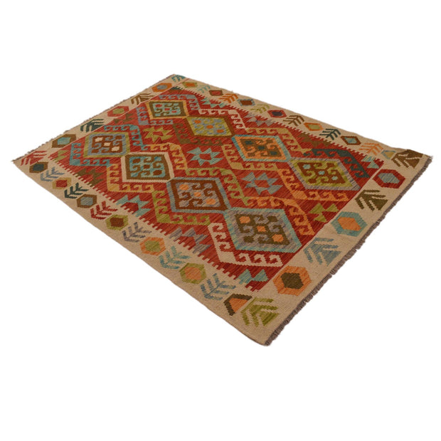 Handmade Vegetable Kilim 4' 2" x 5' 10" - No. AL10851