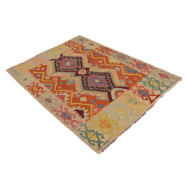 Handmade Vegetable Kelim 4' 2" x 5' 9" - No. AL23743