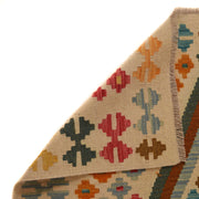 Handmade Turkish Design Wool Kilim 4' 2" x 6' 0" - No. AL38299