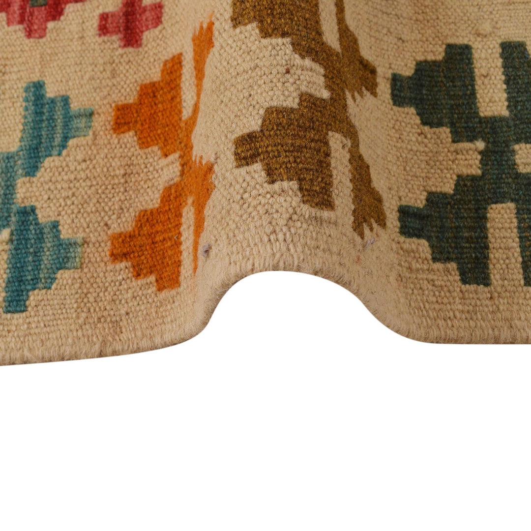 Handmade Turkish Design Wool Kilim 4' 2" x 6' 0" - No. AL38299