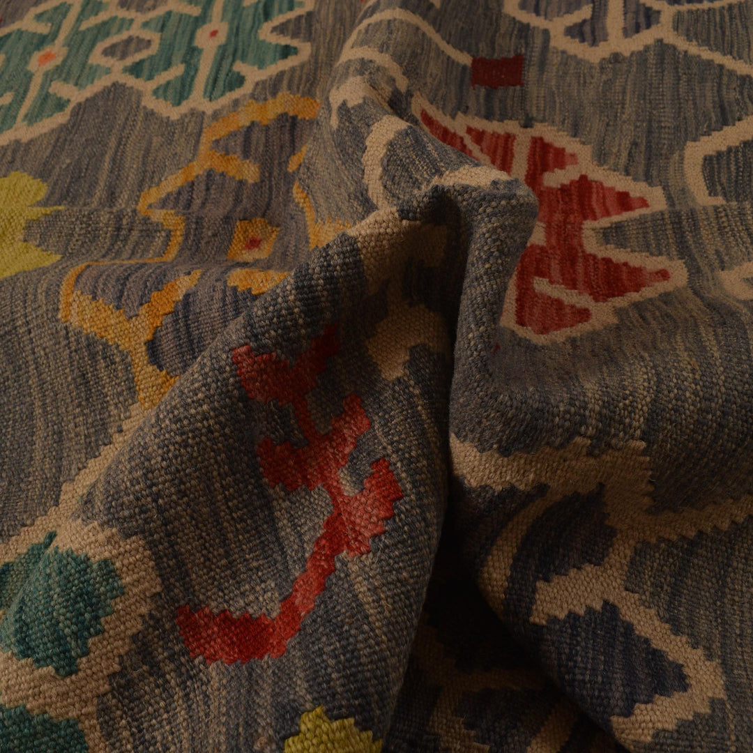 Hand Knotted Flatweave Kilim 4' 3" x 5' 9" - No. AL77684