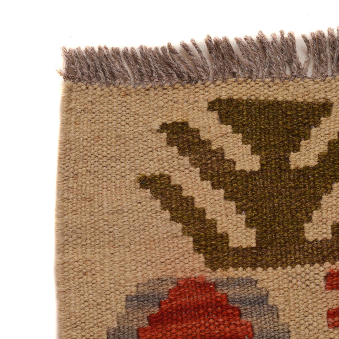 Handmade Afghan Vegetable Kilim 4' 2" x 6' 1" - No. AL47869