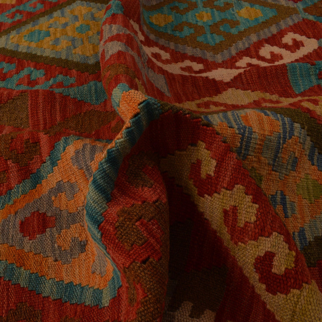 Handmade Afghan Vegetable Kilim 4' 2" x 6' 1" - No. AL47869