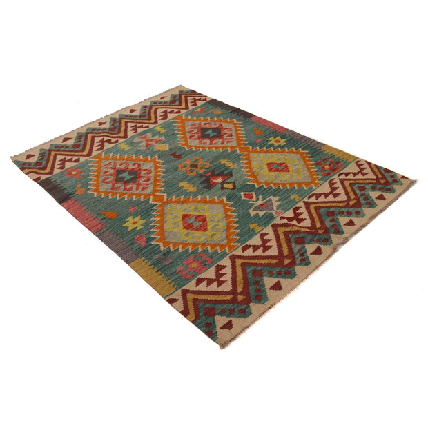 Hand Made Afghan Kilim 4' 2" x 5' 8" - No. AL49547