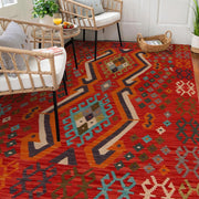 Hand Made Afghan Kilim 5' 0" x 6' 5" - No. AL11114