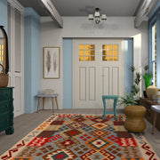 Handmade Vegetable Kilim 5' 1" x 6' 5" - No. AL13266