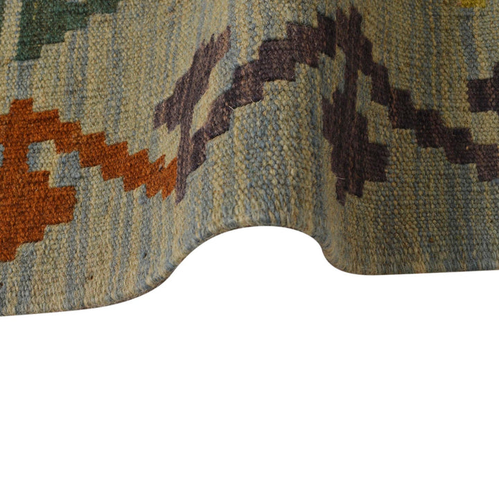 Hand Woven Wool Kelim 5' 1" x 6' 8" - No. AL20074