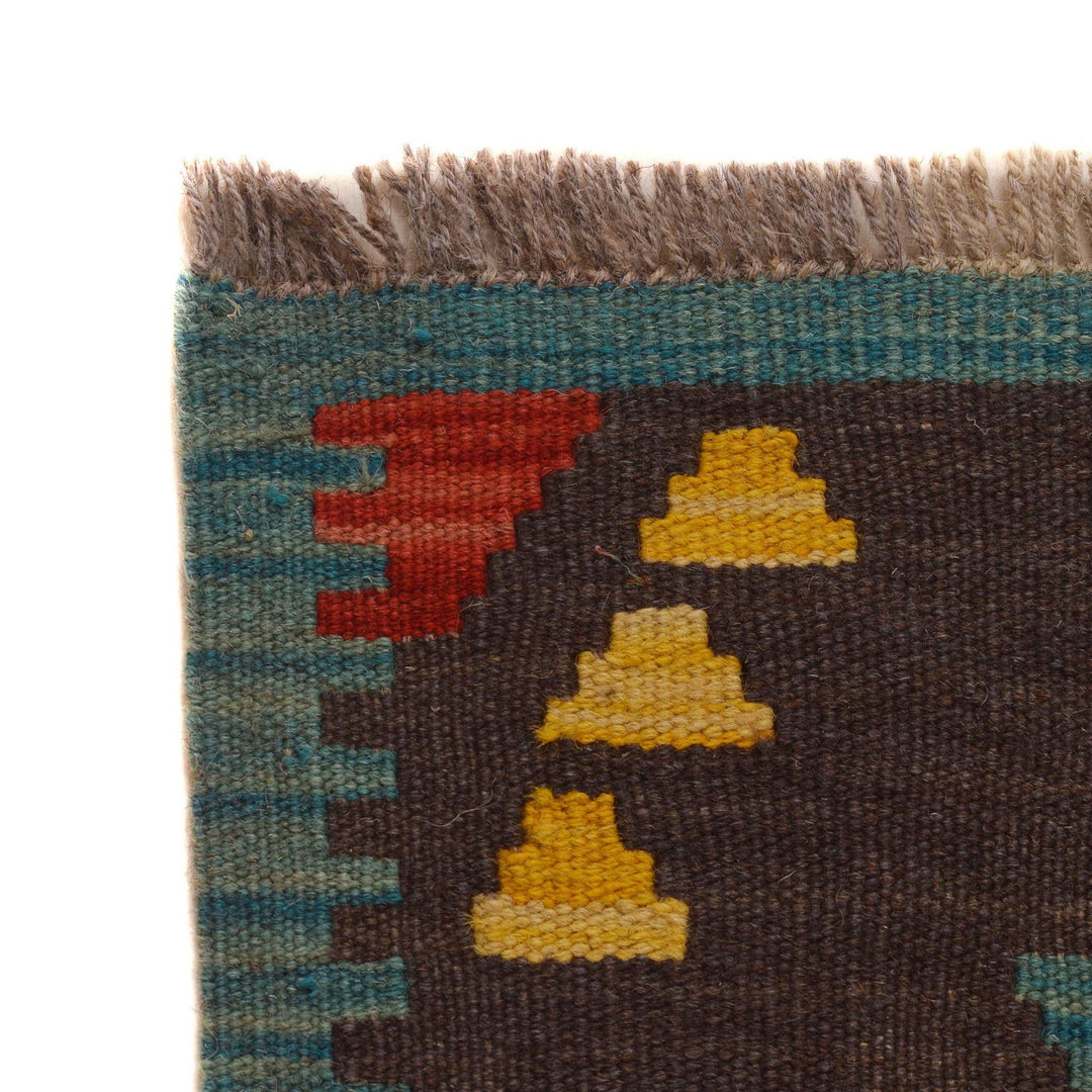 Handmade Turkish Design Wool Kilim 5' 1" x 6' 5" - No. AL62492