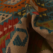 Handmade Turkish Design Wool Kilim 5' 1" x 6' 5" - No. AL62492