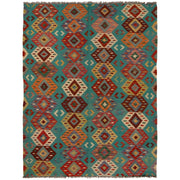 Hand Knotted Flatweave Kilim 4' 11" x 6' 7" - No. AL47246