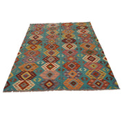 Hand Knotted Flatweave Kilim 4' 11" x 6' 7" - No. AL47246