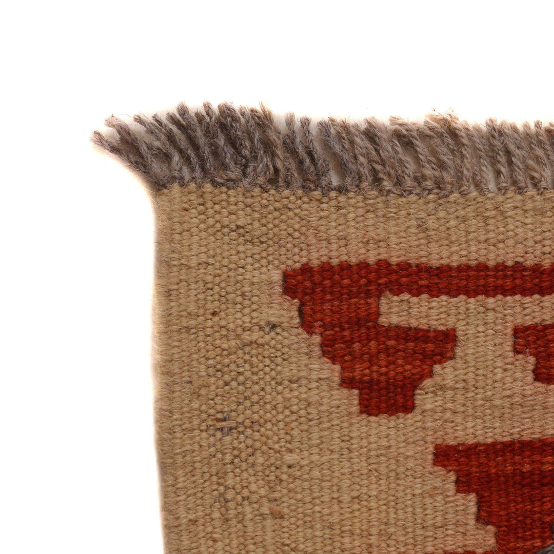 Handmade Afghan Vegetable Kilim 4' 11" x 6' 5" - No. AL56402