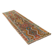 Hand Made Afghan Kilim Runner 2' 9" x 9' 7" - No. AL12404