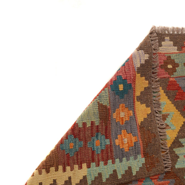 Hand Knotted Afghan Style Kilim Runner 2' 9" x 9' 8" - No. AL77944