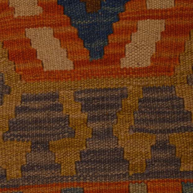 Hand Woven Wool Kelim Runner 2' 8" x 9' 6" - No. AL19624