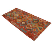 Colorful Flat-Weave Wool Kilim Runner 2' 1"x 6' 6" - No. AL56718