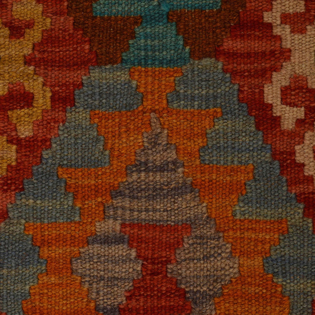 Colorful Flat-Weave Wool Kilim Runner 2' 1"x 6' 6" - No. AL56718