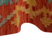 Colorful Flat-Weave Wool Kilim Runner 2' 1"x 6' 6" - No. AL56718
