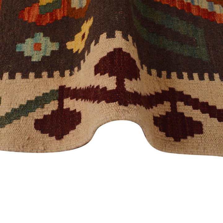 Handmade Turkish Design Wool Kilim Runner 2' 9" x 10' 0" - No. AL53035