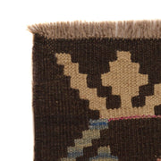 Hand Knotted Afghan Style Kilim 3' 7" x 4' 11" - No. AL85247