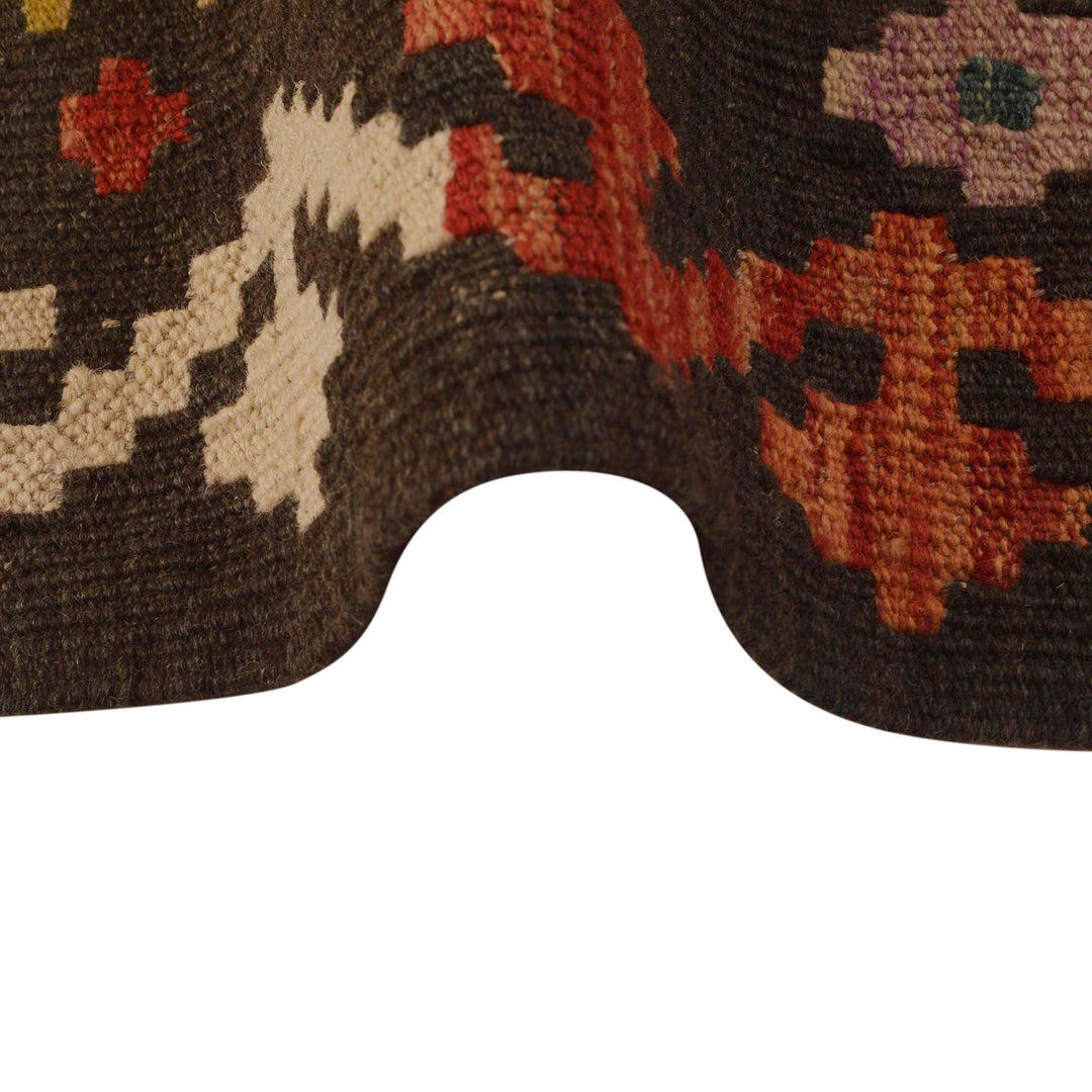 Hand Knotted Afghan Style Kilim 3' 7" x 4' 11" - No. AL85247